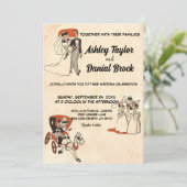 retro oude rustic 50s met een stripverhaal kaart (Staand voorkant)