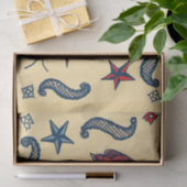 Retro oude school tissuepapier (Geschenk)