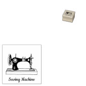 Retro oude stijl naaimachine rubberstempel (Gestempeld)