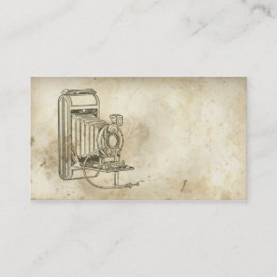 Retro ouderwetse filmcamera Visitekaartje