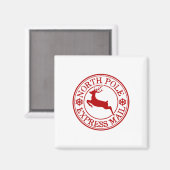 Retro Ouderwetse Noordpool Express Mail Reinde Magneet (Voorkant / Achterkant)