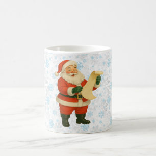 Retro ouderwetse vrolijke Kerstman Koffiemok