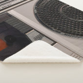 Retro outdated portable stereo radio cassette reco sherpa deken (3/4)