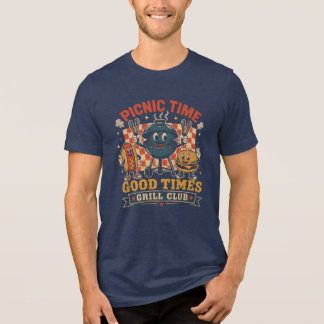 retro outdoor grilling picnic Tri-Blend shirt