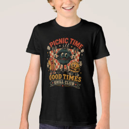 retro outdoor grilling picnic Tri-Blend shirt