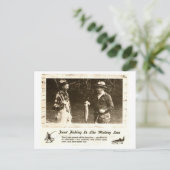 Retro Outdoor Man Cave Vist Help - Briefkaart (Staand voorkant)