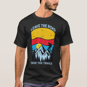Retro Outdoor Mountain Wilde Natuur Ontdek T-shirt