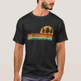 Retro Outdoor Natuur Wildlife Trees Forest T-shirt