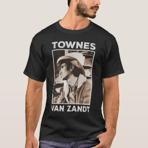 Retro Outlaw Townes Van Zandt Fan Art T-shirt