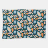 Retro Oval Pattern Kitchen Towel Theedoek (Horizontaal)