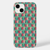 Retro-ovalen en halve cirkels Case-Mate iPhone case (Achterkant)