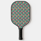 Retro-ovalen en halve cirkels pickleball paddle (Voorkant)