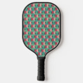 Retro-ovalen en halve cirkels pickleball paddle (Achterkant)