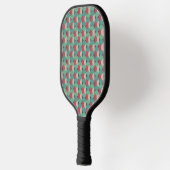 Retro-ovalen en halve cirkels pickleball paddle (Links)