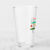 Retro Ovalen en lijnen Glas (Rechts)