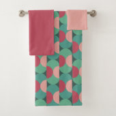 Retro Ovalen en Semi-Circles de Reeks van de Dekdo Bad Handdoek (Insitu)