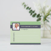 Retro Ovalen Foto Recipards - Moss Briefkaart (Staand voorkant)