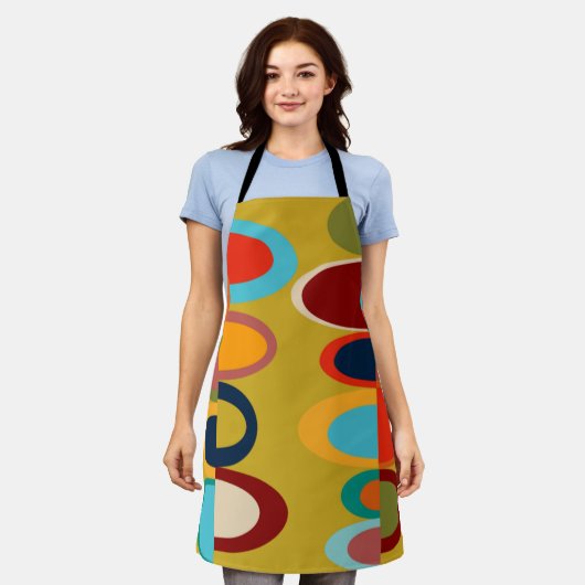 Retro Ovalen Schort (Gedragen)