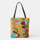 Retro Ovalen Tote Bag (Achterkant)