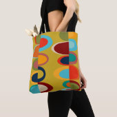 Retro Ovalen Tote Bag (Dichtbij)