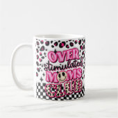 Retro over gestimuleerde moms club 3D opgeblazen g Koffiemok (Links)