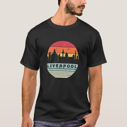 Retro overeenkomend Liverpool T-shirt (Voorkant)