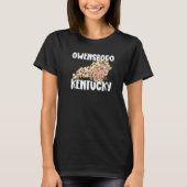 Retro Owensboro KY Kentucky City Apparel Souvenir T-shirt (Voorkant)