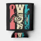 Retro Owl Blikjeskoeler (Voorkant)
