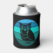 Retro Owl Blikjeskoeler (Blikje Voorkant)