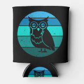Retro Owl Blikjeskoeler (Voorkant)