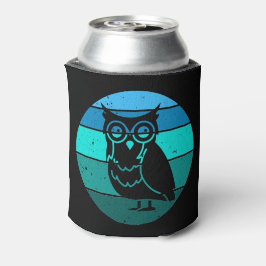 Retro Owl Blikjeskoeler (Blikje Achterkant)