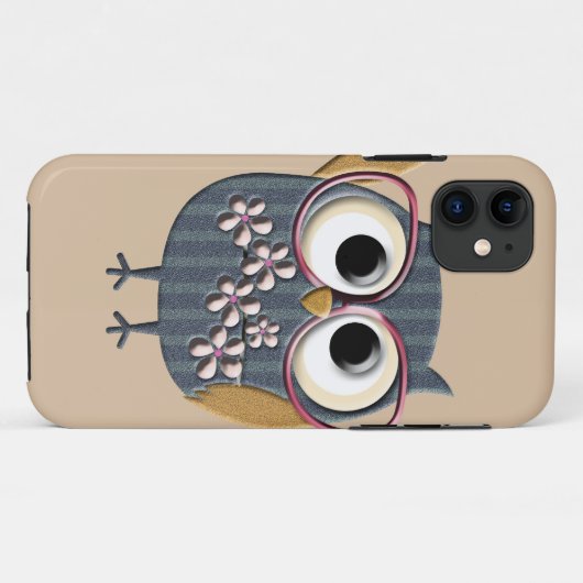Retro  Owl Case-Mate iPhone Case (Achterkant (horizontaal))