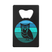 Retro Owl Creditkaart Flessenopener (Achterkant)