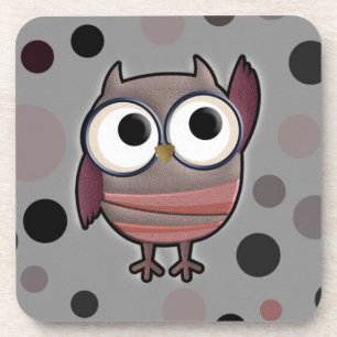 Retro Owl Drankjes Onderzetter