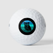 Retro Owl Golfballen (Voorkant)