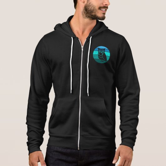Retro Owl Hoodie (Voorkant)