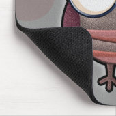 Retro Owl Muismat (Hoek)