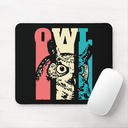Retro Owl Muismat (Met muis)