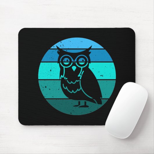 Retro Owl Muismat (Met muis)