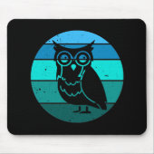 Retro Owl Muismat (Voorkant)