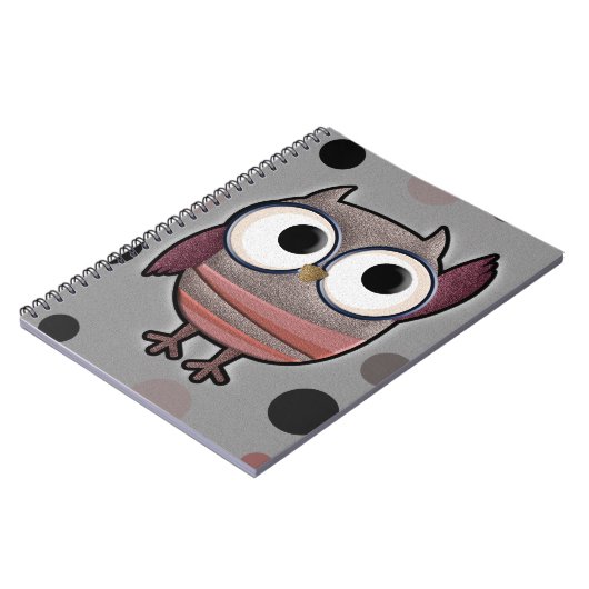 Retro Owl Notitieboek (Linkerzijde)