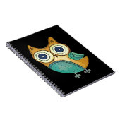 Retro  Owl Notitieboek (Rechterzijde)