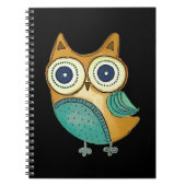 Retro  Owl Notitieboek (Voorkant)