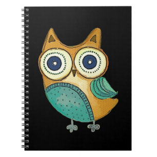 Retro  Owl Notitieboek