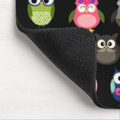 Retro Owl Patroon Muismat (Hoek)