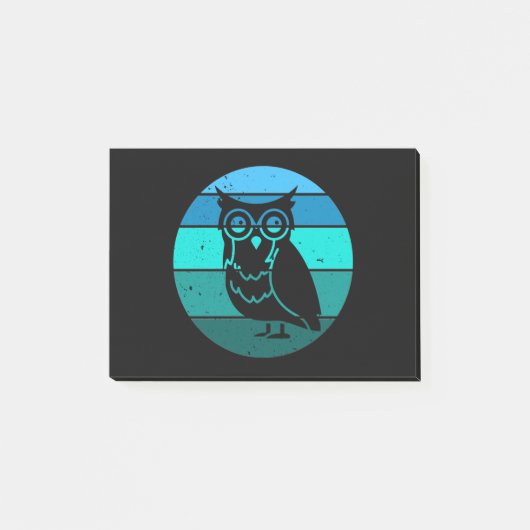 Retro Owl Post-it® Notes (Voorkant)