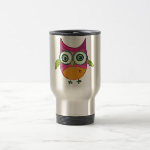 Retro Owl Reisbeker