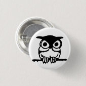 retro owl ronde button 3,2 cm (Voorkant /achterkant)