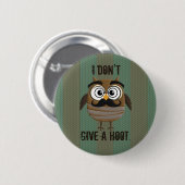 Retro  Owl Ronde Button 5,7 Cm (Voorkant /achterkant)