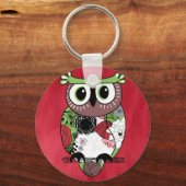 Retro Owl Sleutelhanger (Voorkant)